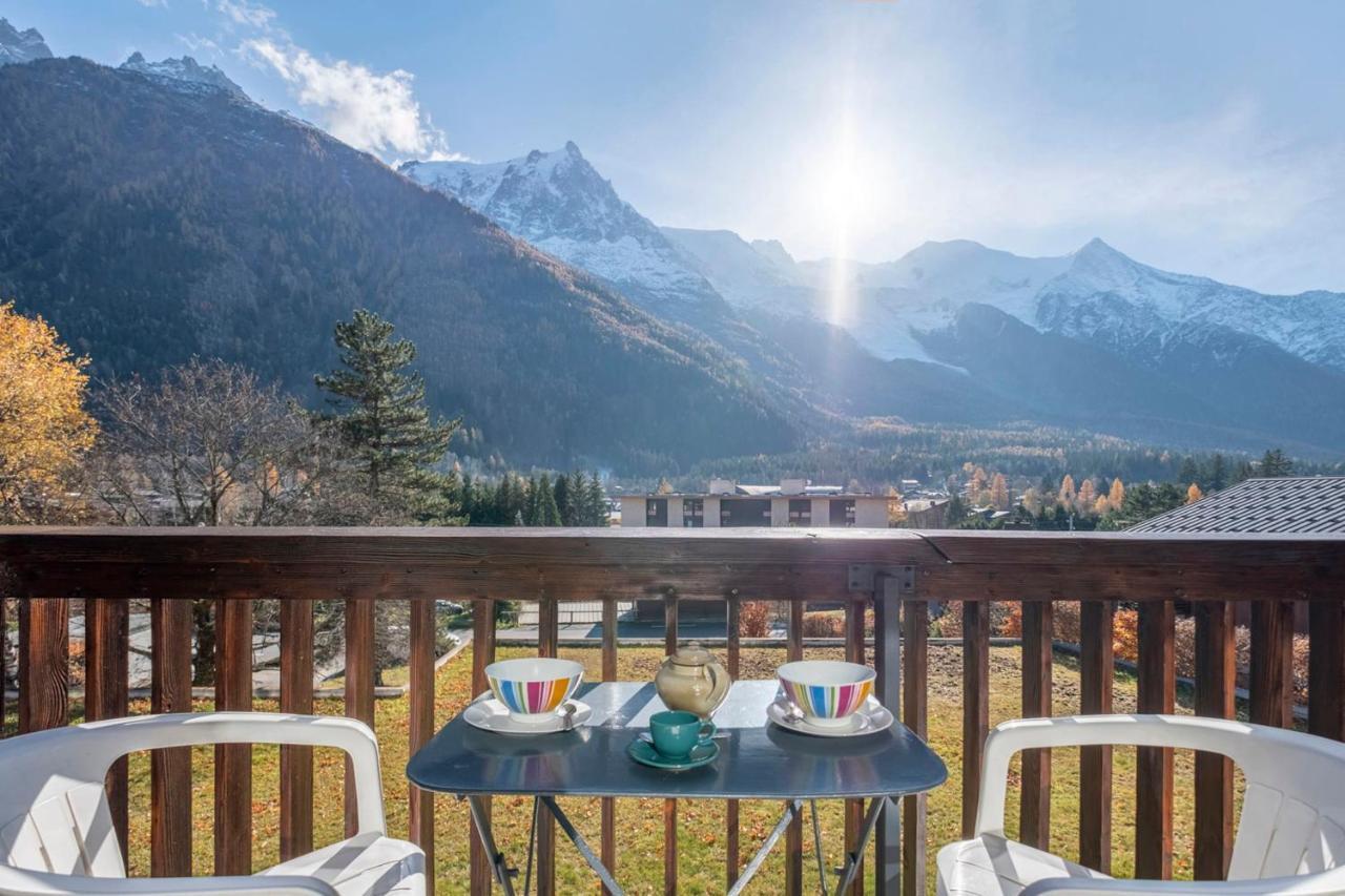 Nice Studio With Balcony In Chamonix Bagian luar foto